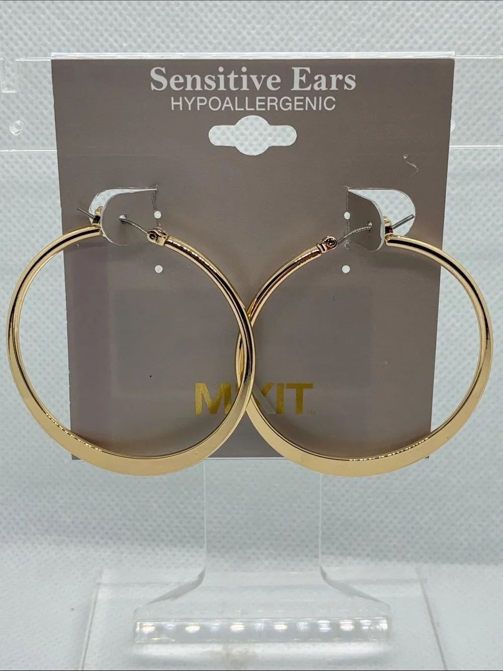 3For$20 Mixit Gold Hoop Earrings - Shiny Metal Finish
